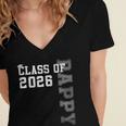 Proud Pappy Of A 2026 Graduate Grad Senior Graduation Women's Jersey Short Sleeve Deep V-Neck Tshirt