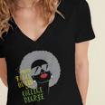 Proud Queen College Graduation Women's Jersey Short Sleeve Deep V-Neck Tshirt