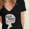 Proud Queen Shirt PhD Graduation Afro Doctorate Women's Jersey Short Sleeve Deep V-Neck Tshirt