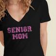 Proud Senior Mom 2018 High School Graduation Shirt Mom Tee Women's Jersey Short Sleeve Deep V-Neck Tshirt