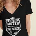 Proud Sister Of a High School Grad Senior Graduation Shirt Women's Jersey Short Sleeve Deep V-Neck Tshirt