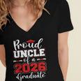 Proud Uncle Of A 2026 Graduate Senior Family Graduation Women's Jersey Short Sleeve Deep V-Neck Tshirt