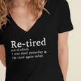 Re-Tired Definition Introverts I Was Tired Yesterday Women's Jersey Short Sleeve Deep V-Neck Tshirt