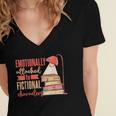 Reader Bookworm Fictional Character Reading Introvert Women's Jersey Short Sleeve Deep V-Neck Tshirt Reader Bookworm Fictional Character Reading Introvert Women's Jersey Short Sleeve Deep V-Neck Tshirt