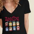 Reading Is My Jam Teacher Student Book Lovers Women's Jersey Short Sleeve Deep V-Neck Tshirt Reading Is My Jam Teacher Student Book Lovers Women's Jersey Short Sleeve Deep V-Neck Tshirt