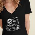 READING IN PEACE RIP Introvert Skeleton Read Book Meme Women's Jersey Short Sleeve Deep V-Neck Tshirt READING IN PEACE RIP Introvert Skeleton Read Book Meme Women's Jersey Short Sleeve Deep V-Neck Tshirt