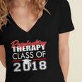 Respiratory Therapy Class Of 2018 Graduation Shirt Women Men Women's Jersey Short Sleeve Deep V-Neck Tshirt