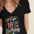 Retro It's My 18th Birthday Boho Nostalgia Women Kids Women's Jersey Short Sleeve Deep V-Neck Tshirt Retro It's My 18th Birthday Boho Nostalgia Women Kids Women's Jersey Short Sleeve Deep V-Neck Tshirt