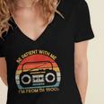 Retro Be Patient With Me I'm From The 1900s Women's Jersey Short Sleeve Deep V-Neck Tshirt