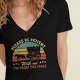 Retro Please Be Patient With Me I'm From The 1900s Women's Jersey Short Sleeve Deep V-Neck Tshirt