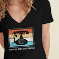 Retro Rotary Dial Nostalgia Dial Phone Women's Jersey Short Sleeve Deep V-Neck Tshirt Retro Rotary Dial Nostalgia Dial Phone Women's Jersey Short Sleeve Deep V-Neck Tshirt
