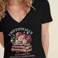 Romance Book Women Emotionally Attached Fictional Characters Women's Jersey Short Sleeve Deep V-Neck Tshirt Romance Book Women Emotionally Attached Fictional Characters Women's Jersey Short Sleeve Deep V-Neck Tshirt