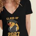 Rubber Duck Class Of 2027 Senior 2027 Graduation Year Senior Women's Jersey Short Sleeve Deep V-Neck Tshirt