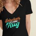 Sarcasm It's How I Hug Sarcastic Humor Introvert Women's Jersey Short Sleeve Deep V-Neck Tshirt Sarcasm It's How I Hug Sarcastic Humor Introvert Women's Jersey Short Sleeve Deep V-Neck Tshirt