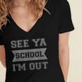 See Ya Elementary School Graduation Shirt Women's Jersey Short Sleeve Deep V-Neck Tshirt