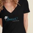 Senior 2019 Shirt Graduation High School College Tee Women's Jersey Short Sleeve Deep V-Neck Tshirt
