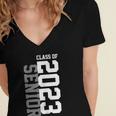Senior 2023 Senior 23 Senior Class Of 2023 Graduation Done Women's Jersey Short Sleeve Deep V-Neck Tshirt
