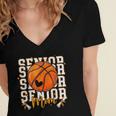 Senior Basketball Mom 2026 Basketball Graduation Women's Jersey Short Sleeve Deep V-Neck Tshirt