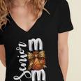 Senior Basketball Mom Class Of 2026 Player Graduation Grad Women's Jersey Short Sleeve Deep V-Neck Tshirt
