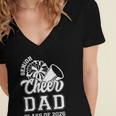 Senior Cheerleader Dad Cheer Class Of 2026 Graduation Men Women's Jersey Short Sleeve Deep V-Neck Tshirt