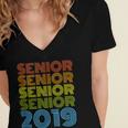 SENIOR CLASS 2019SHIRT High School Graduation Women's Jersey Short Sleeve Deep V-Neck Tshirt
