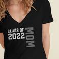 Senior Class Of 2022 Mom Graduation Women's Jersey Short Sleeve Deep V-Neck Tshirt