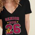 Senior Mom 2026 Proud Senior Mom Class Of 26 For Graduation Women's Jersey Short Sleeve Deep V-Neck Tshirt