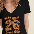Senior Mom Class Of 2026 Basketball Mom Graduation Women's Jersey Short Sleeve Deep V-Neck Tshirt