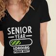 Senior Year Loading Please Wait Graduation Women's Jersey Short Sleeve Deep V-Neck Tshirt