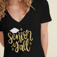 Seniors Y'All 2019 Graduation Tshirt High School College Women's Jersey Short Sleeve Deep V-Neck Tshirt