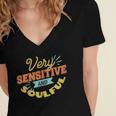 Very Sensitive And Soulful Introvert Women's Jersey Short Sleeve Deep V-Neck Tshirt Very Sensitive And Soulful Introvert Women's Jersey Short Sleeve Deep V-Neck Tshirt