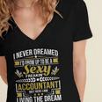 Be A Sexy Accountant Accounting Graduation Accountant Women's Jersey Short Sleeve Deep V-Neck Tshirt