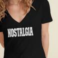 Shirt That Says Nostalgia For Men Women & Kids Women's Jersey Short Sleeve Deep V-Neck Tshirt