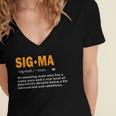 Sigma Male Definition Crazy Aura Lone Wolf Introvert Women's Jersey Short Sleeve Deep V-Neck Tshirt Sigma Male Definition Crazy Aura Lone Wolf Introvert Women's Jersey Short Sleeve Deep V-Neck Tshirt