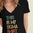 This Is My Sigma Shirt Male Lone Wolf Minimalist Introvert Women's Jersey Short Sleeve Deep V-Neck Tshirt This Is My Sigma Shirt Male Lone Wolf Minimalist Introvert Women's Jersey Short Sleeve Deep V-Neck Tshirt