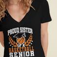 Sister Class Of 2025 Senior Basketball Graduation Family Women's Jersey Short Sleeve Deep V-Neck Tshirt