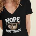 Sloth Shirts Cute Introvert Nope Not Today Sloth Women's Jersey Short Sleeve Deep V-Neck Tshirt Sloth Shirts Cute Introvert Nope Not Today Sloth Women's Jersey Short Sleeve Deep V-Neck Tshirt