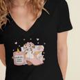 Smells Like Cowboy Romance Book Lover Women's Jersey Short Sleeve Deep V-Neck Tshirt