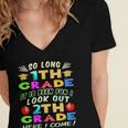 So Long 1st Grade 2nd Grade Here I Come Graduation 2022 Women's Jersey Short Sleeve Deep V-Neck Tshirt