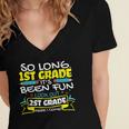 So Long 1st Grade 2nd Grade Here I Come School Graduation Women's Jersey Short Sleeve Deep V-Neck Tshirt