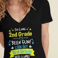 So Long 2nd Grade Here I Come 3rd Grader Graduation Women's Jersey Short Sleeve Deep V-Neck Tshirt