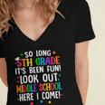 So Long 5th Grade Graduation Middle School Here I Come Kids Women's Jersey Short Sleeve Deep V-Neck Tshirt