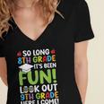So Long 8th Grade 9th Grade Here I Come Graduation Women's Jersey Short Sleeve Deep V-Neck Tshirt
