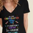 So Long Kindergarten Graduation Look Out 1st Grade 2025 Kids Women's Jersey Short Sleeve Deep V-Neck Tshirt