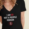 I Am So Not a People Person Antisocial Introvert Mood Women's Jersey Short Sleeve Deep V-Neck Tshirt I Am So Not a People Person Antisocial Introvert Mood Women's Jersey Short Sleeve Deep V-Neck Tshirt