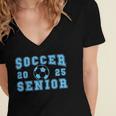 Soccer Senior Night Soccer Senior 2025 Graduation 16 Women's Jersey Short Sleeve Deep V-Neck Tshirt