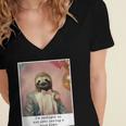 Social Anxiety Not Having A Good Time Socializing Introvert Women's Jersey Short Sleeve Deep V-Neck Tshirt