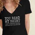 Social Interaction Introvert Humor Women's Jersey Short Sleeve Deep V-Neck Tshirt Social Interaction Introvert Humor Women's Jersey Short Sleeve Deep V-Neck Tshirt