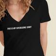 This Is My Socializing Shirt Introvert Humor Art Women's Jersey Short Sleeve Deep V-Neck Tshirt This Is My Socializing Shirt Introvert Humor Art Women's Jersey Short Sleeve Deep V-Neck Tshirt