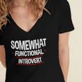Somewhat Functional Introvert Women's Jersey Short Sleeve Deep V-Neck Tshirt Somewhat Functional Introvert Women's Jersey Short Sleeve Deep V-Neck Tshirt